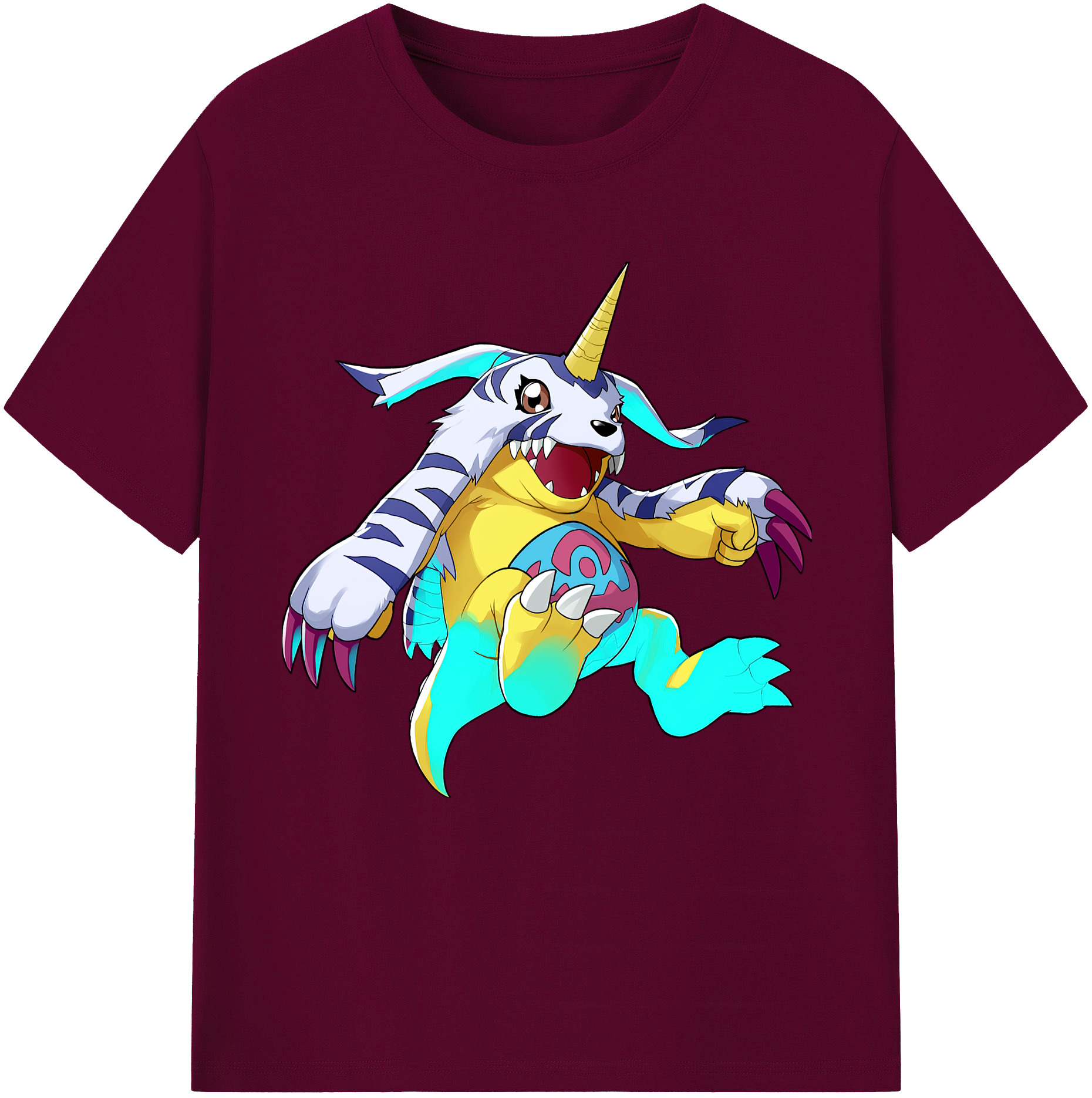 （画像用） Digimon デジタルモンスター/デジモン レディースカジュアルプリントTシャツ（綿100％）